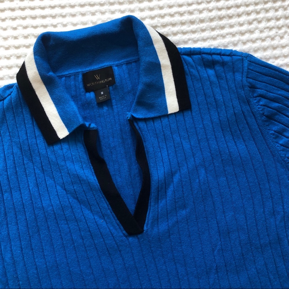 70s Style Ribbed Shirt - Picture 2 of 5